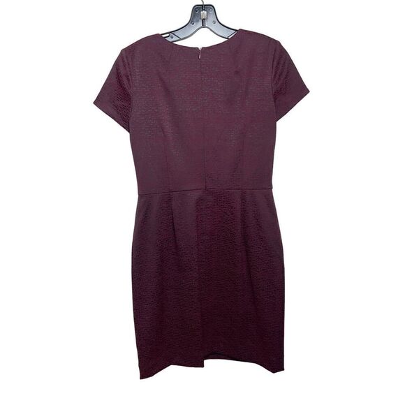 Nora Gardner Red Black Cap Sleeve Sheath Dress Sz. 4 - Picture 3 of 4
